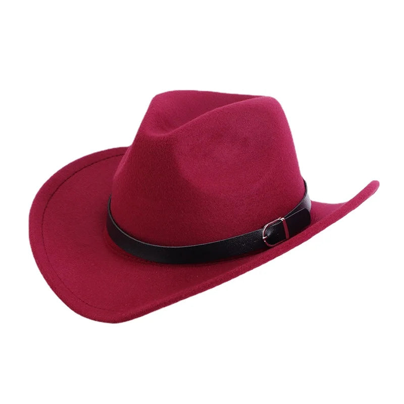 Felt Fedora Hat Unisex Jazz-Influenced Winter Classic City Street Style — Black | KIMLUD