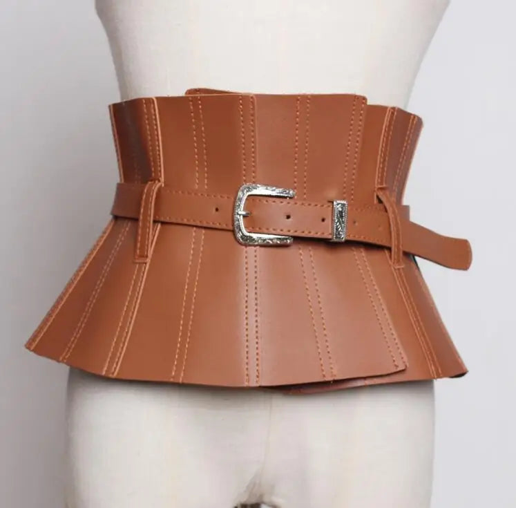 Belt – Slim Cummerbund Style – PU Leather | KIMLUD
