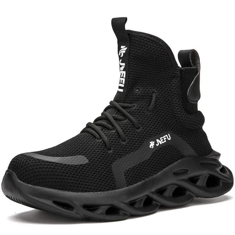 Male Work Safety Boots Indestructible Work Shoes Men Anti-puncture Safety Boots Winter Shoes Men Work Sneakers Steel Toe Shoes