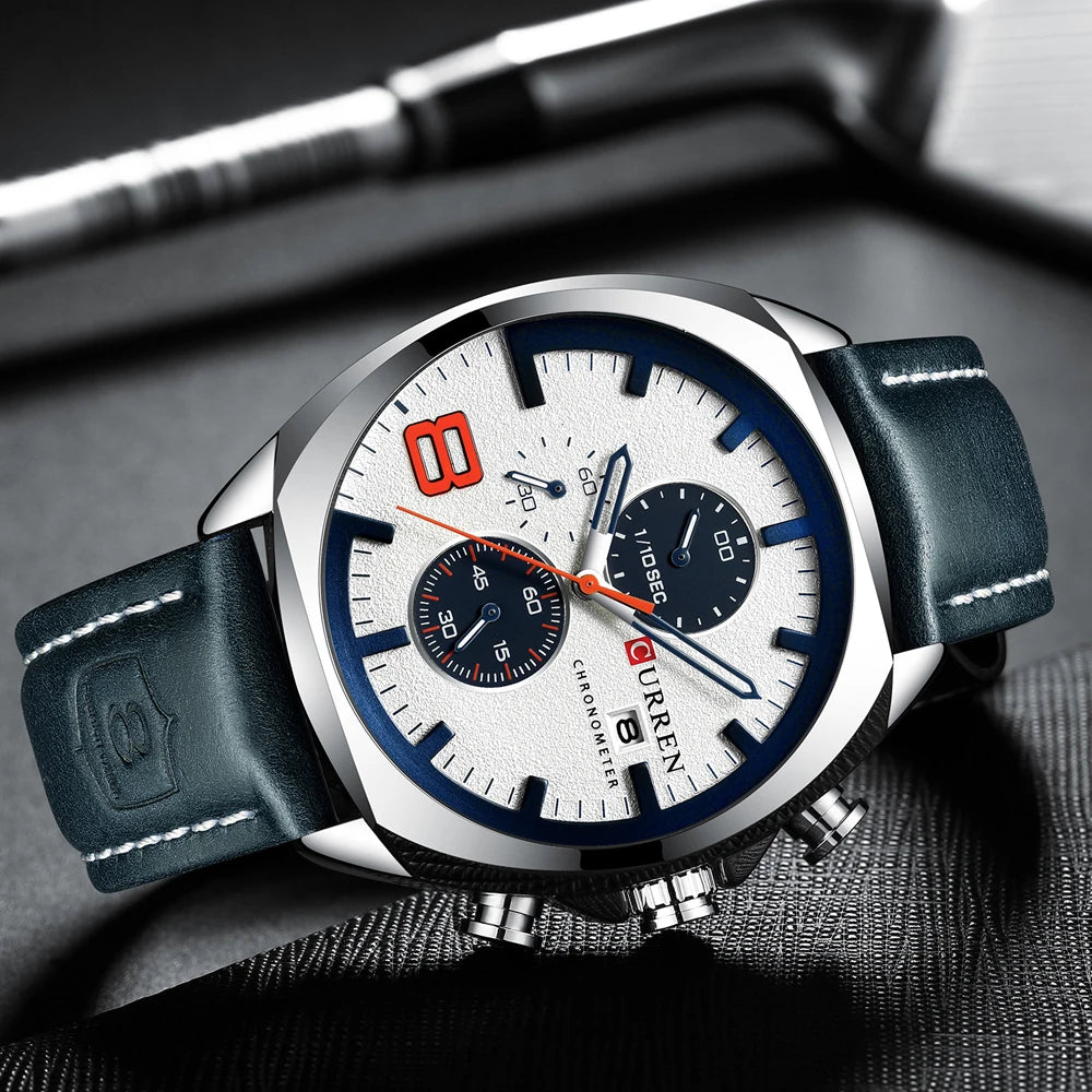 New Men Watches Top Brand Luxury CURREN Military Quartz Watch Men's Sport Wristwatch Relogio Masculino Waterproof