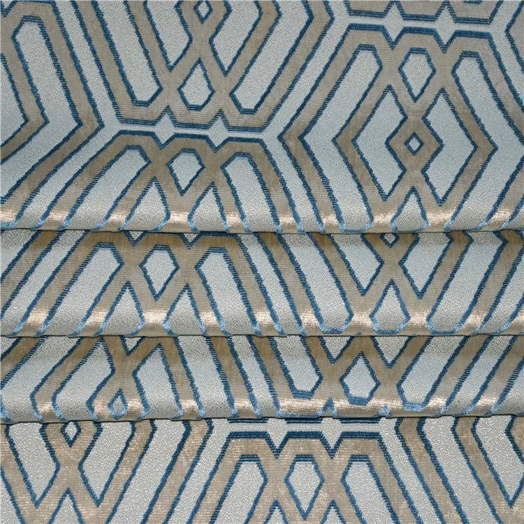 JBL Textiles Dying Warp Jacquard Embossed Polyester Knitted Velvet Fabric