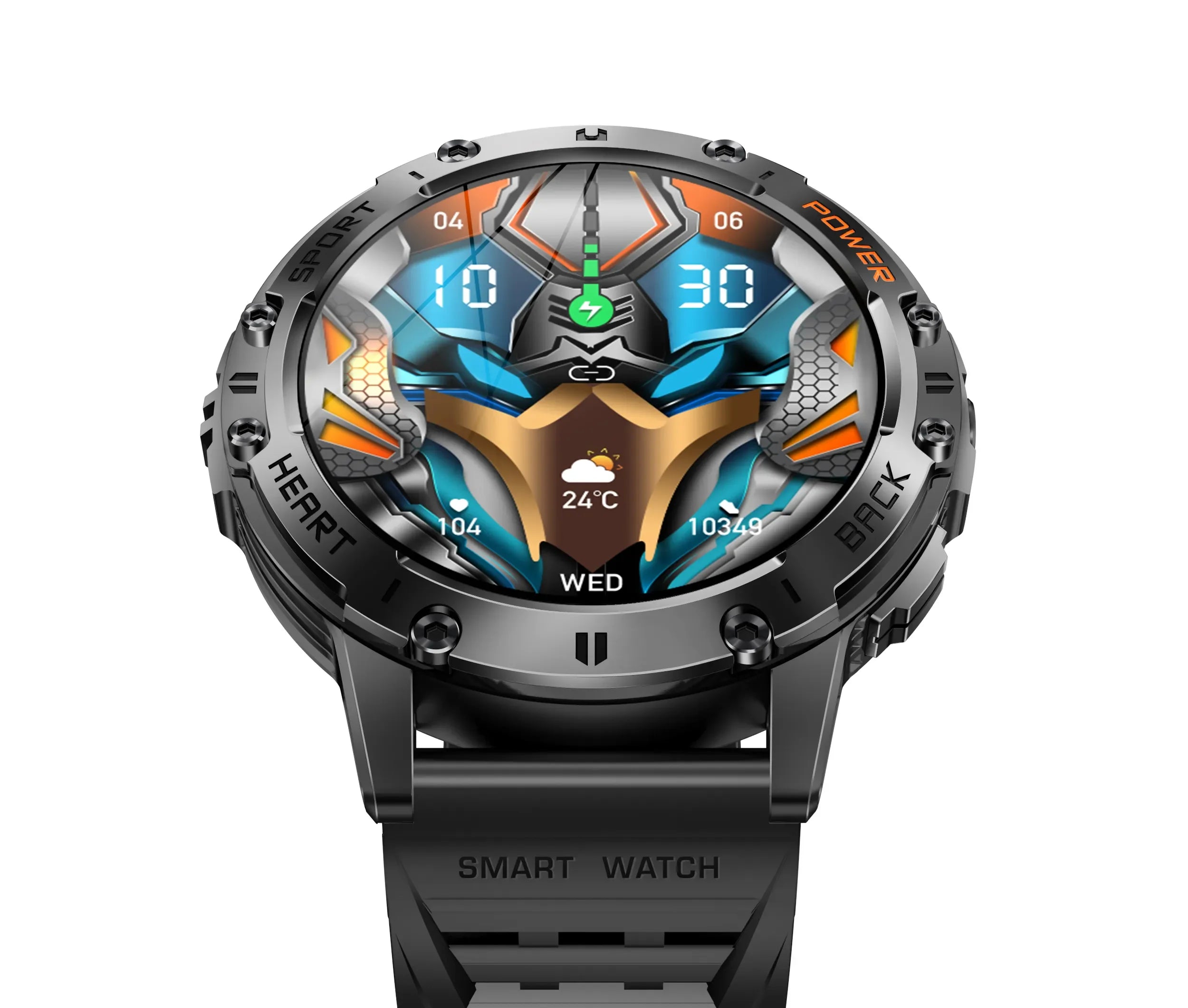 YTGEE AMOLED K65 Smartwatch  Sport Smart Watch for  Outdoor with Flashlight