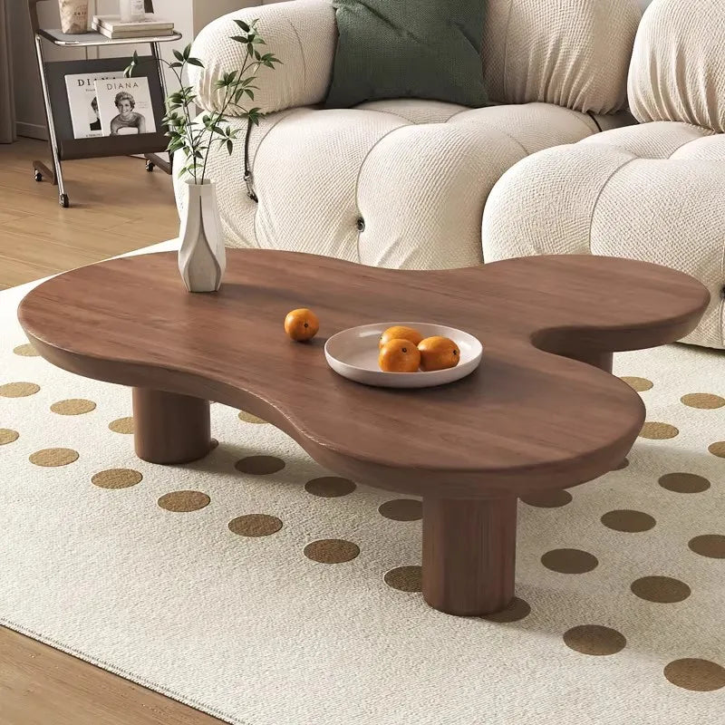 Pine Solid Wood Coffee Table Nordic Retro Multi-Function — Customized Color | KIMLUD