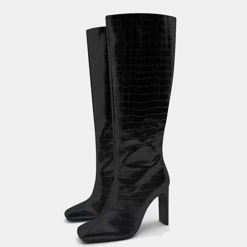stylish-womens-long-boots-thick-heels-square-toe-fashion-knee-high-booties-animals-pattern-gold-silver-shoeskimlud-womens-fashion-34628682
