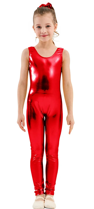 Kids Unitard – Shiny Metallic – Nylon Elastane | KIMLUD