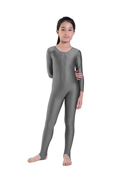 Unitard - Long Sleeve - Nylon Elastane - Children's | KIMLUD