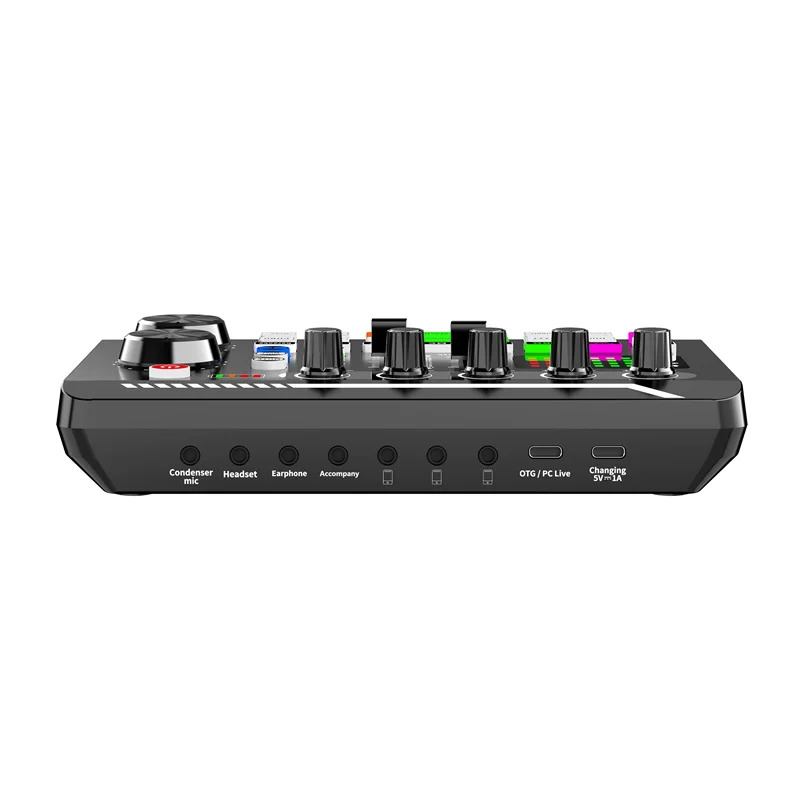 Studio Audio Sound Mixer Board Portable Digital DJ Mixing Console USB Mixer Audio Interface Mixing Boards for Studio Recording