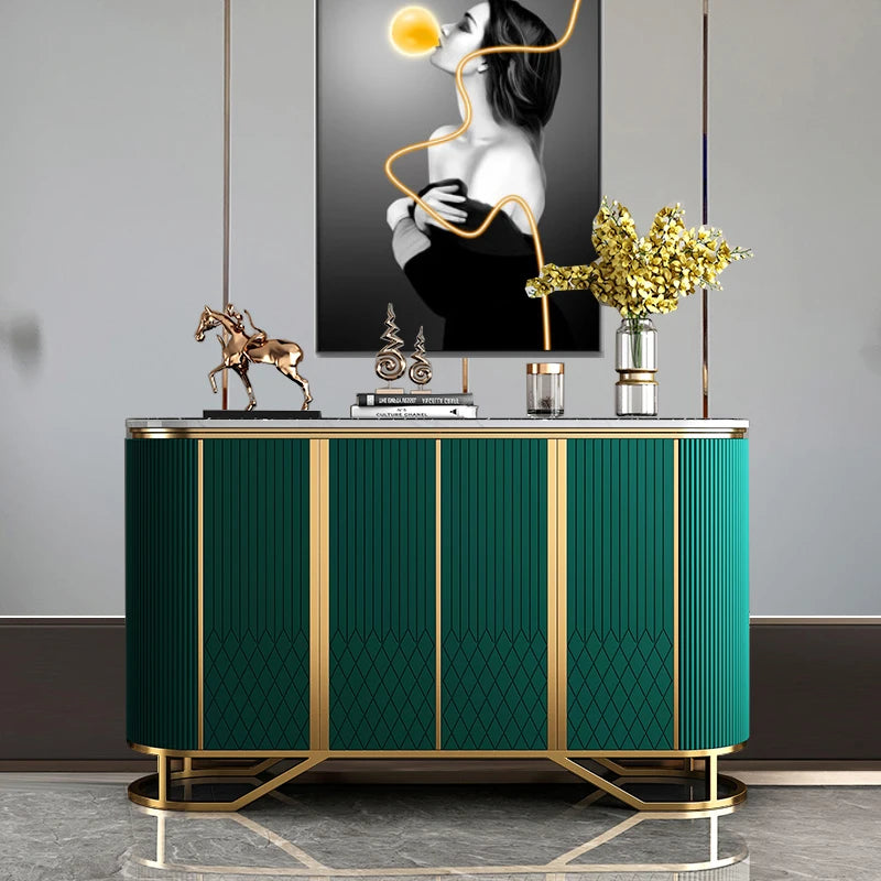 Luxury American-Style Entryway Wall Storage Cabinet Modern Design Panel Wood Shoe Cabinet Living Room Large Home Furniture