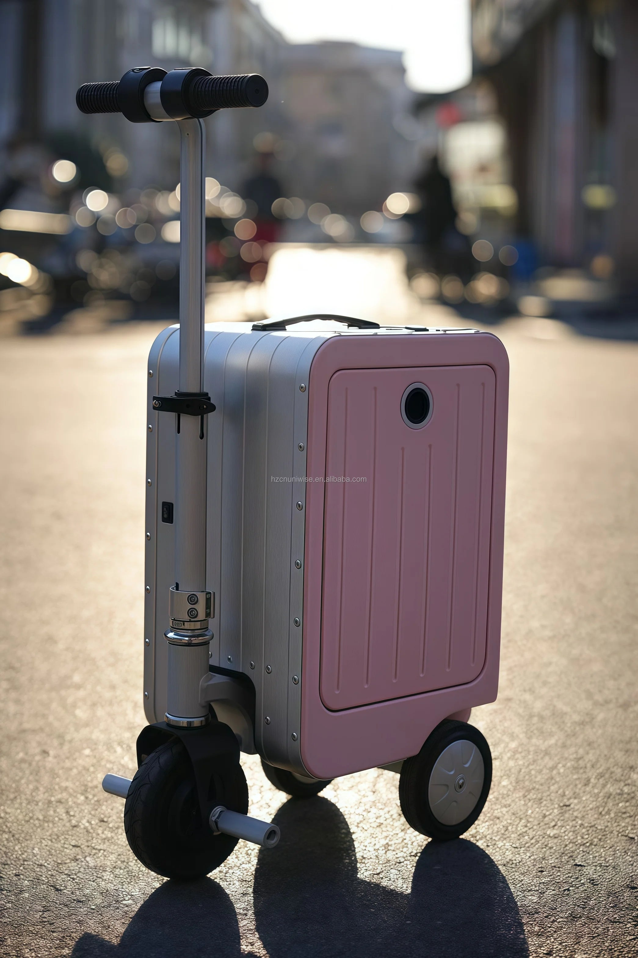 Foldable Travel Luggage With GPS Tracking And 12V Battery Waterproof Durable — Ivory | KIMLUD