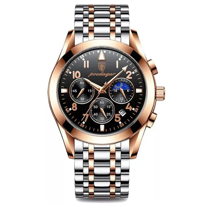 POEDAGAR 816 Men Watches New Reloj Fashion Waterproof Luminous Luxury Men's Clock Relogio Masculino Quartz Wristwatches for Gift