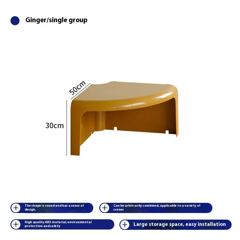 Nordic INS Modern Side Table Detachable Splicing Combination Plastic Coffee Table for Small Hotels Living Room Furniture