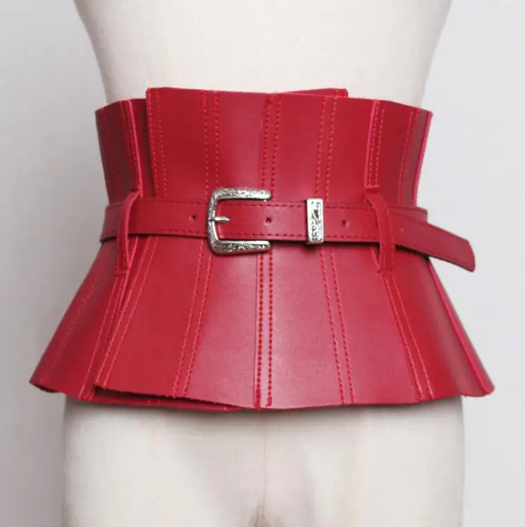 Belt – Slim Cummerbund Style – PU Leather | KIMLUD