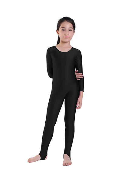 Unitard - Long Sleeve - Nylon Elastane - Children's | KIMLUD