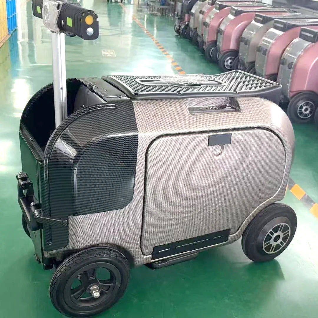 FENGJIU Factory Direct Sale Smart Luggage Practical Electric Luggage with Password Lock and Extendable Pull Rod