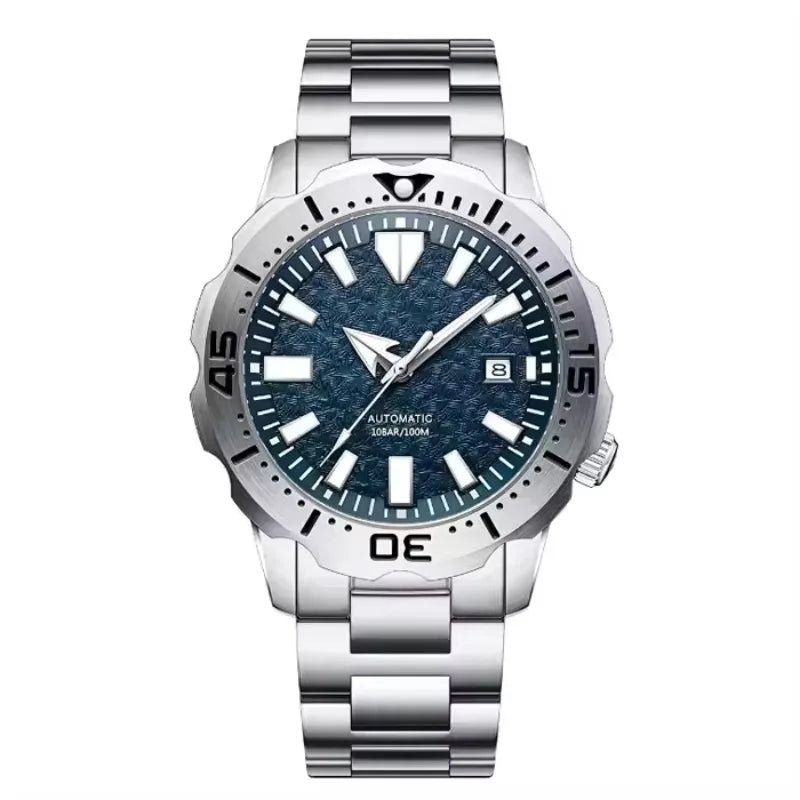Free Sample Men's Stainless Steel Sport Calendar Water Resistant Business Watch Crystal Custom Welcome