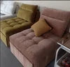 Chesterfield Style Single Seat Fabric Sofa Small Unit Pull-Out Dual-Purpose Foldable Extendable Sponge Filling for Living Room