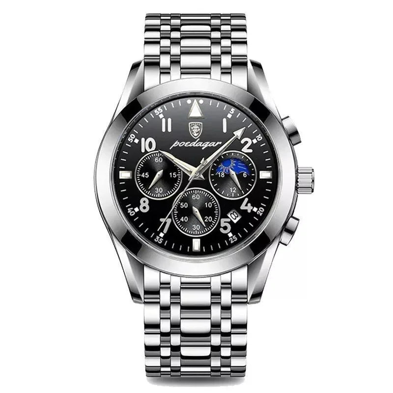 POEDAGAR 816 Men Watches New Reloj Fashion Waterproof Luminous Luxury Men's Clock Relogio Masculino Quartz Wristwatches for Gift