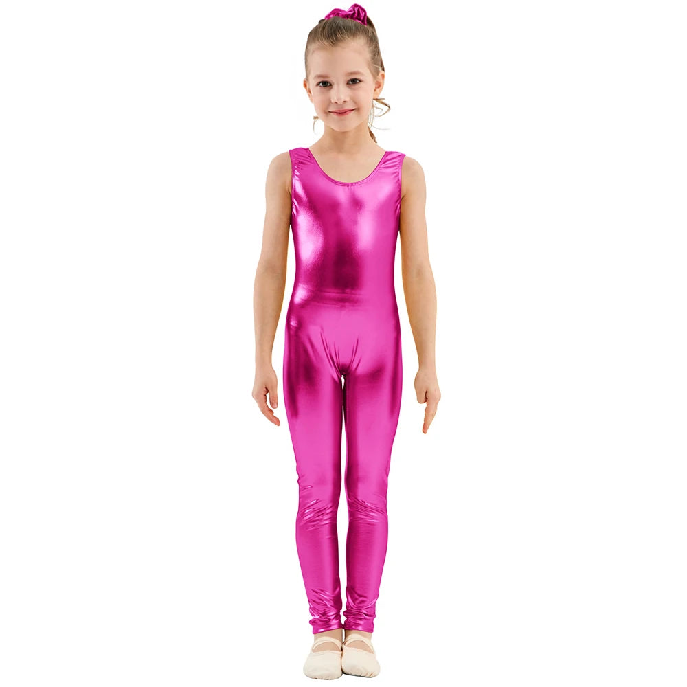 Kids Unitard – Shiny Metallic – Nylon Elastane | KIMLUD
