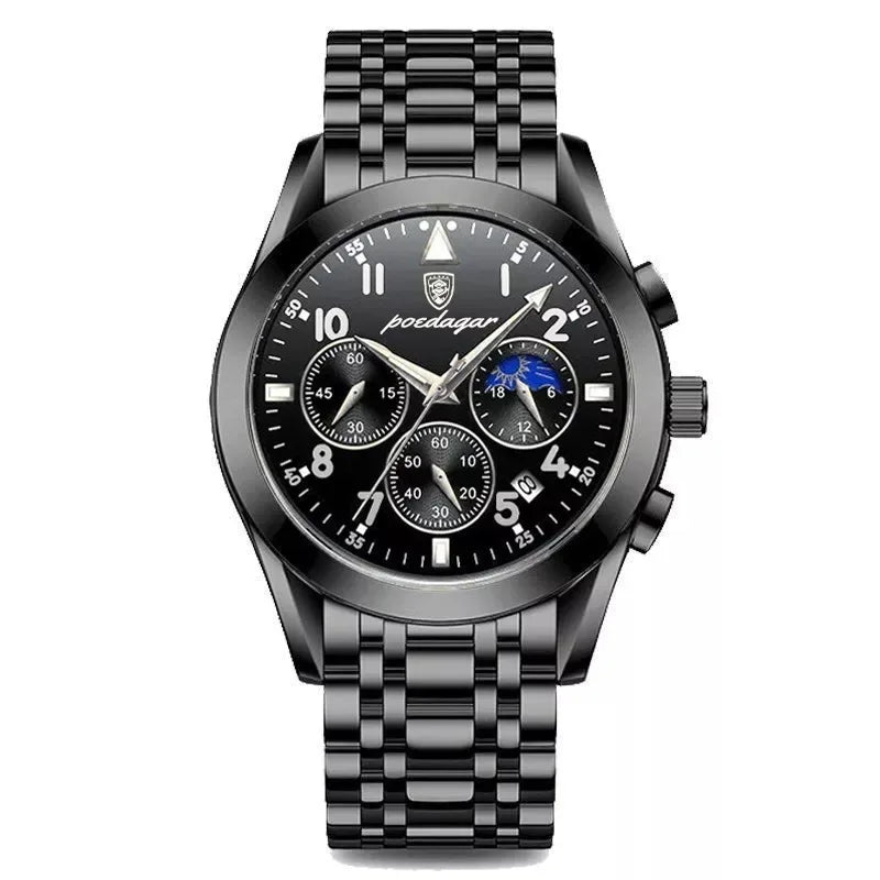 POEDAGAR 816 Men Watches New Reloj Fashion Waterproof Luminous Luxury Men's Clock Relogio Masculino Quartz Wristwatches for Gift