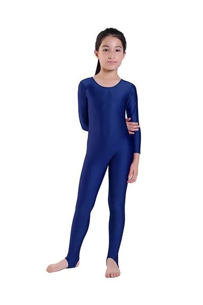 Unitard - Long Sleeve - Nylon Elastane - Children's | KIMLUD