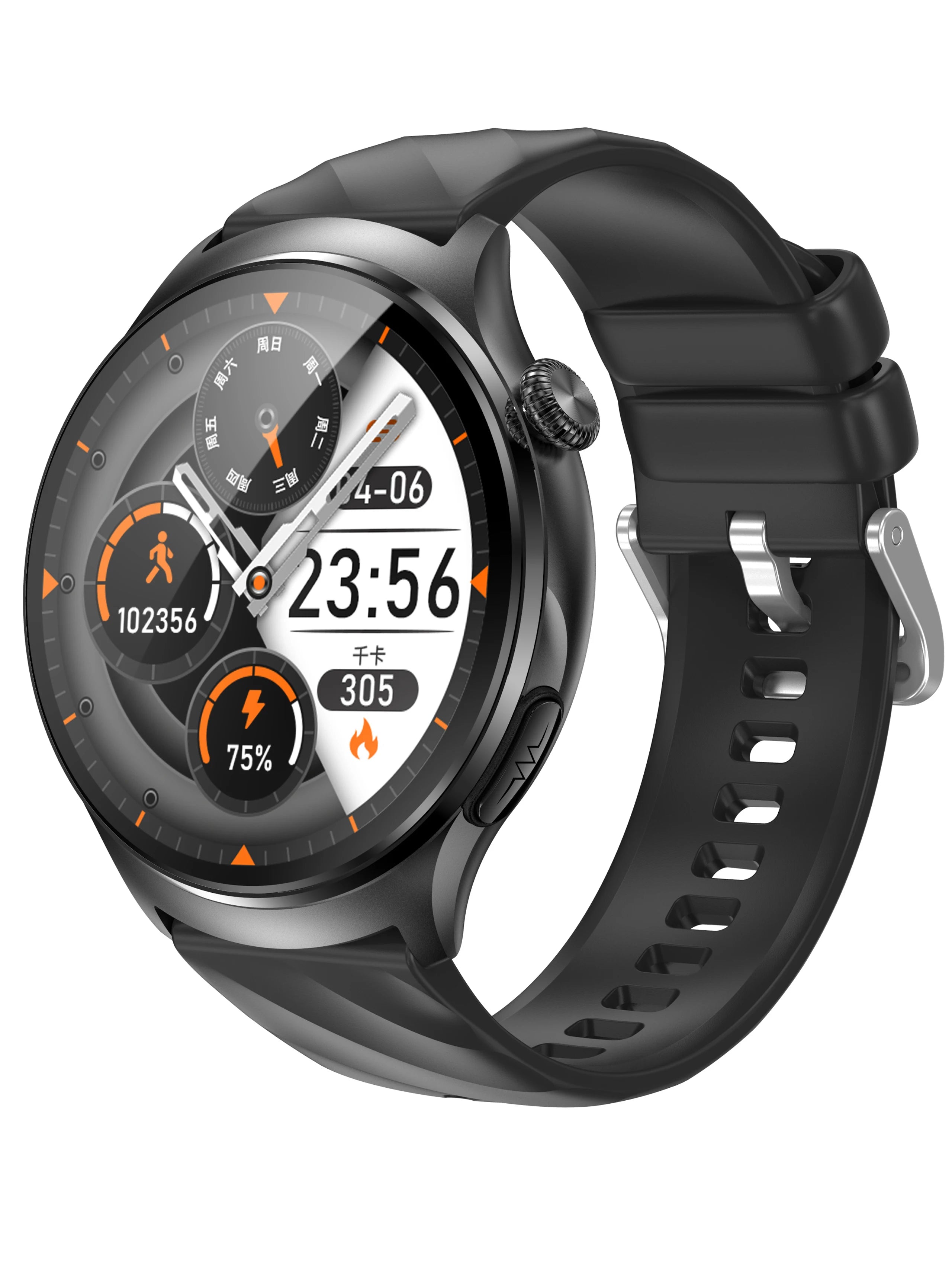 VALDUS ECG Health Smart Watch AMOLED Screen Support Smart Voice Assistant Body Temperature Monitoring NFC VE62 PRO Smartwatch