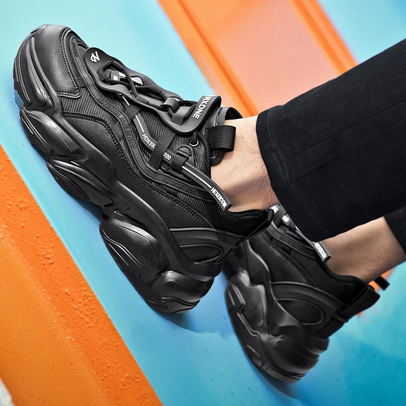 Sculpted Cloud-Cushioned Sneakers — White | KIMLUD