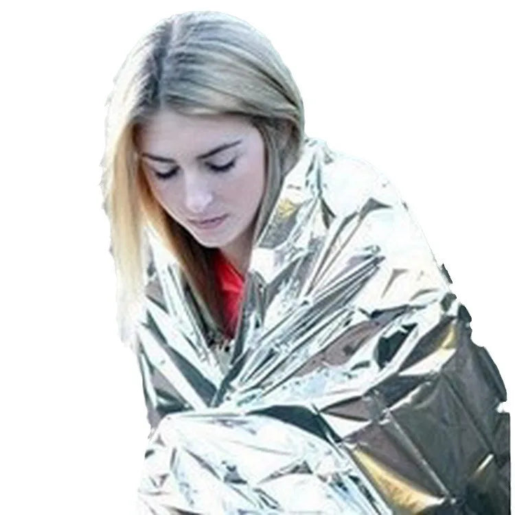Wholesale 52" X 82" Outdoor Survival Rescue Waterproof Mylar Thermal Orange Emergency Blankets