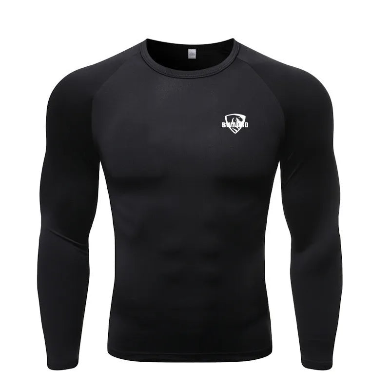 Men's Long Sleeve Shirt – Patchwork Quick Dry – Polyester | KIMLUD