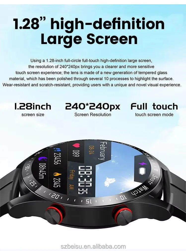 HW20 Call Smart Watch ECG PPG Smartwatch Waterproof Sports Sleep Heart Rate Detection Message Reminder New Free gift watch strap