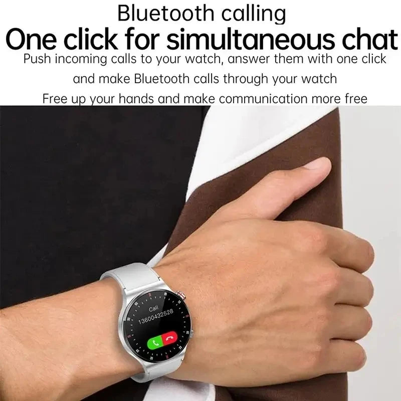 Qw33 BW0382 Round Fashion Smartwatches Montre Intelligente Hombre Sport Fitness Tracker Mens Style Full Touch Screen Smart Watch