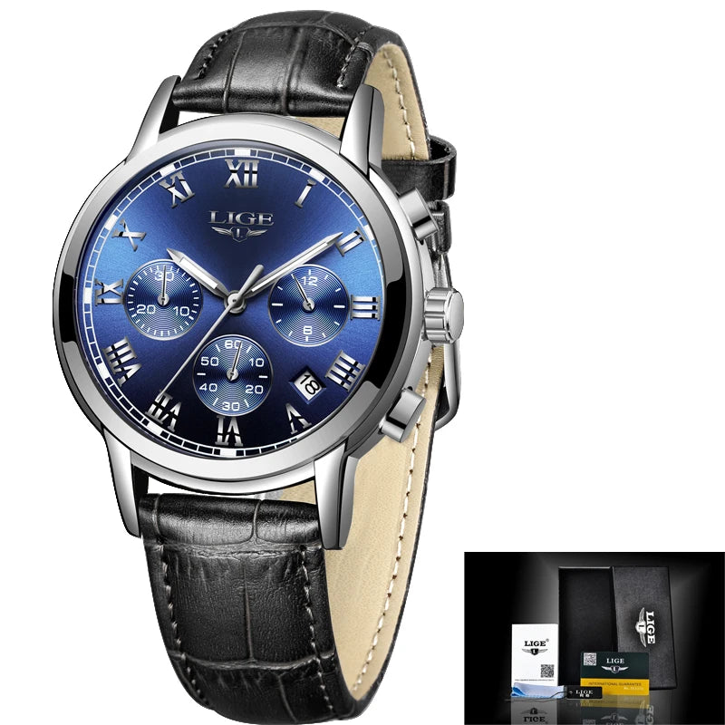 New Fashion Women Watches LIGE Top Brand Ladies Luxury Creative Steel Women Bracelet Watches Female Quartz Waterproof Watch Gift