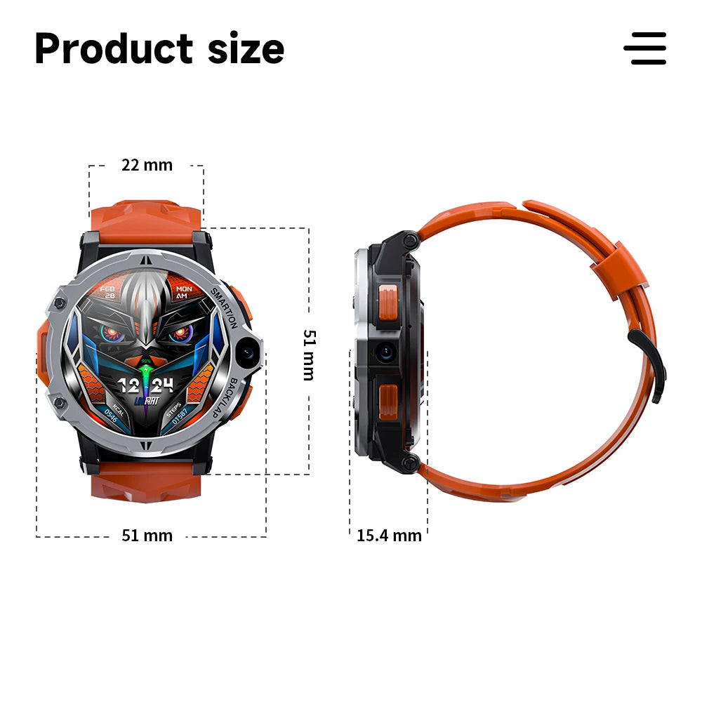 4G Android Smartwatch APPLLP 6 PRO 4+64GB With Dual Camera Video Call GPS Smart Watch With Sim Card