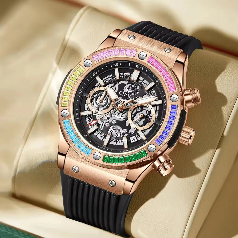Premium Silicone Strap Watch — Multicolor | KIMLUD