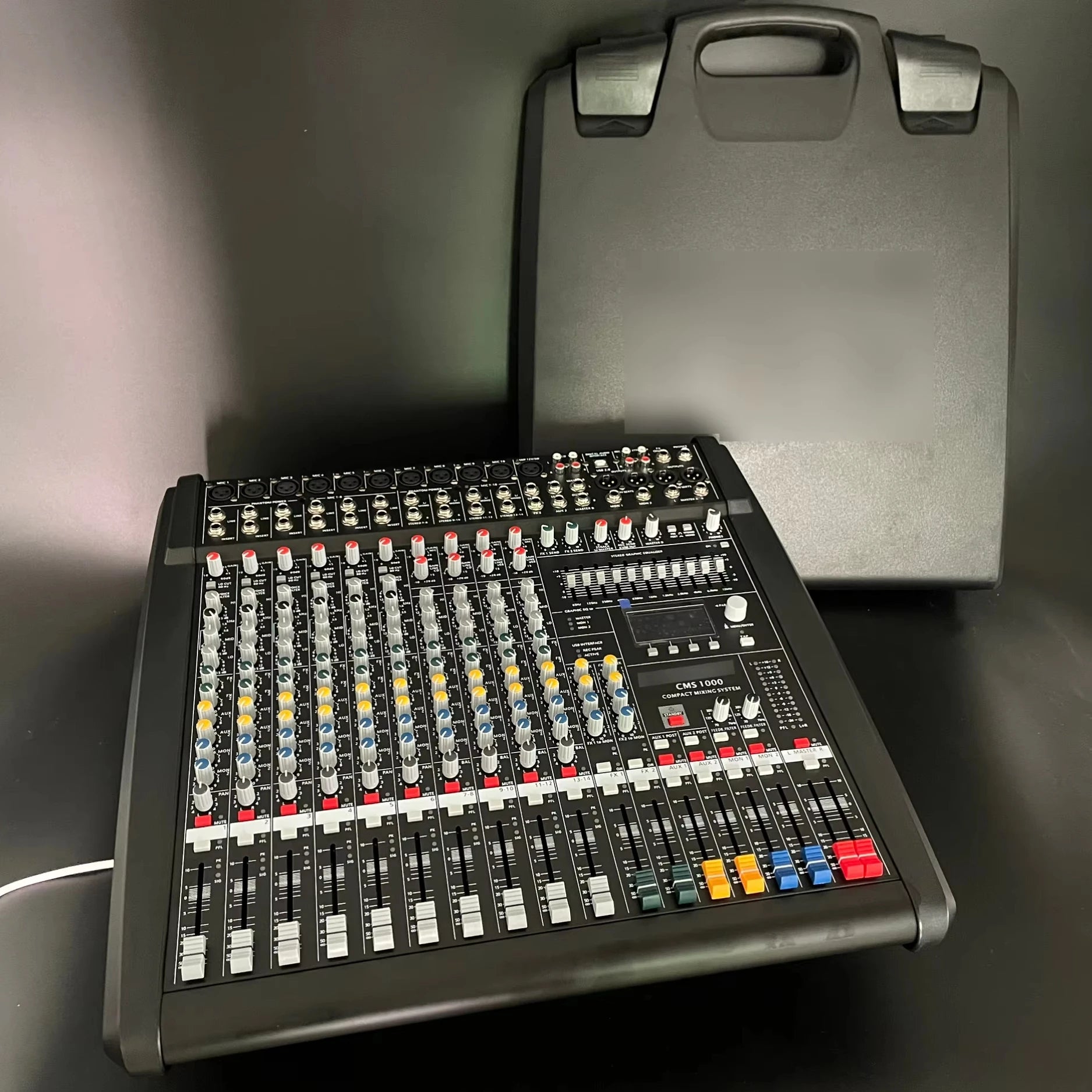 Digital DJ Console CMS1000-3 Dual 99 DSP Studio-Grade Audio Mixer For Clubs — Grey | KIMLUD