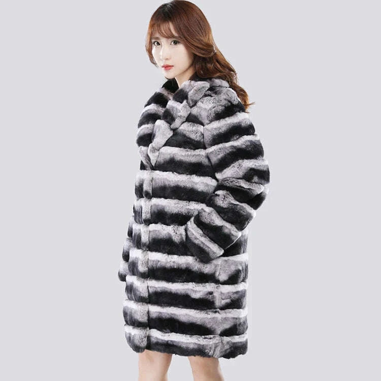 KIMLUD, Elegant plush coat keeps warm fur, KIMLUD Womens Clothes