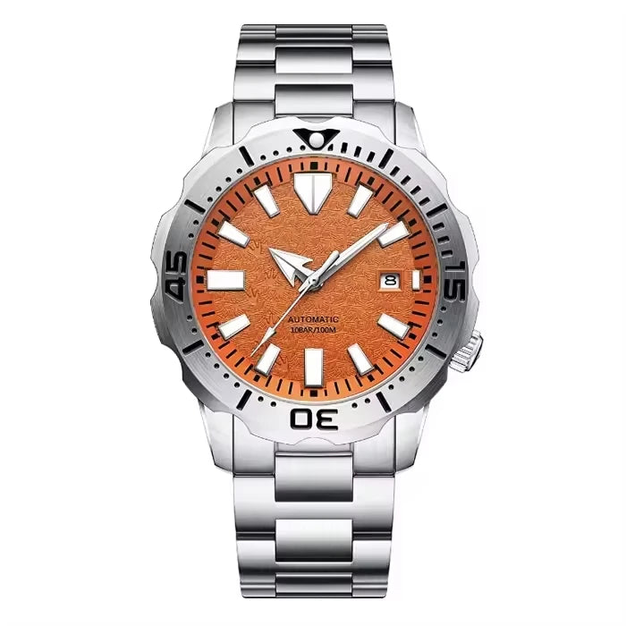 Free Sample Men's Stainless Steel Sport Calendar Water Resistant Business Watch Crystal Custom Welcome