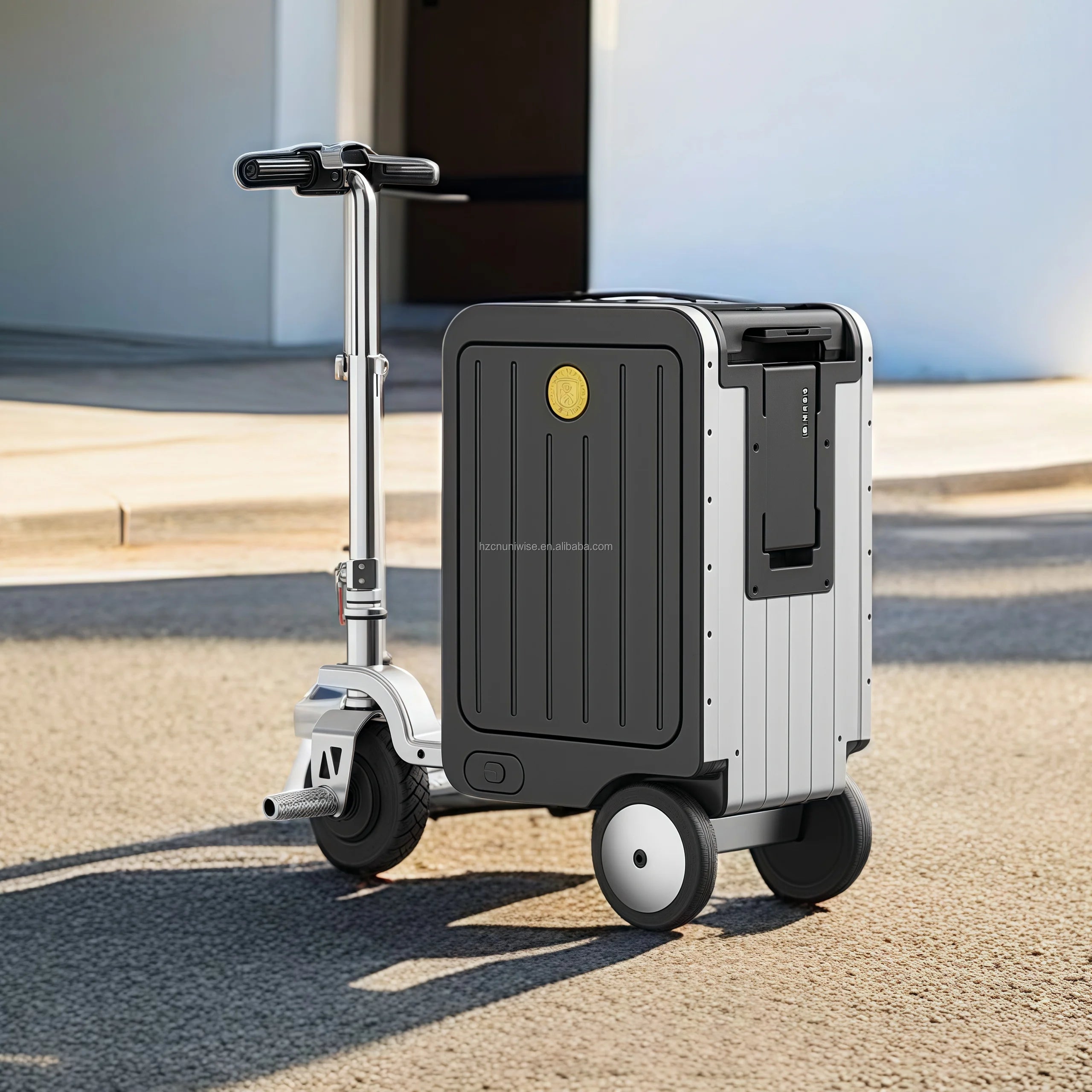 Foldable Travel Luggage With GPS Tracking And 12V Battery Waterproof Durable — Ivory | KIMLUD
