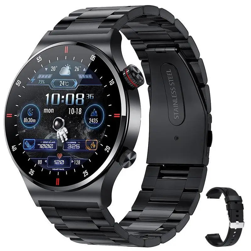 Qw33 BW0382 Round Fashion Smartwatches Montre Intelligente Hombre Sport Fitness Tracker Mens Style Full Touch Screen Smart Watch