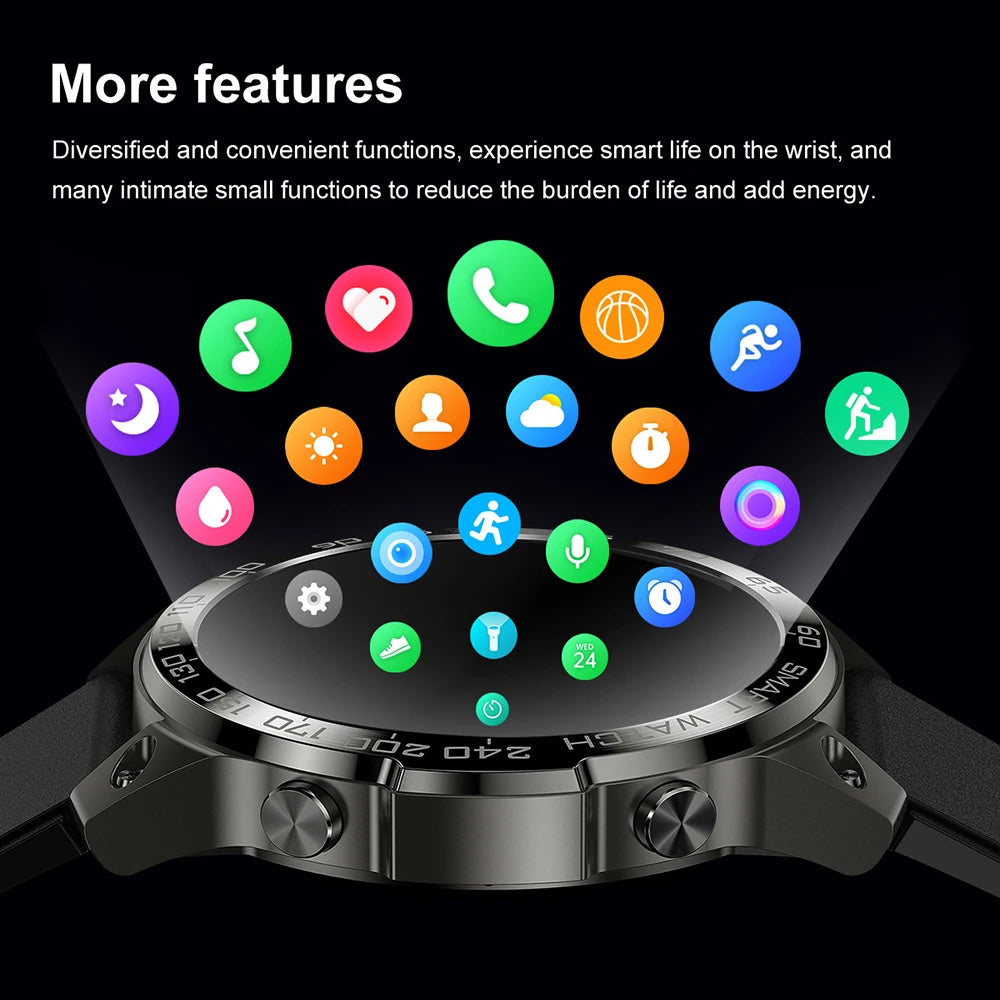 SENBONO DM50 AMOLED SmartWatch Men Women 466*466 HD Screen Large Battery Watches BT Call NFC IP68 Waterproof Smart Watch Sports