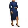 Fashion Ladies Suits Office Wear Two Piece Set Women Clothing Long Blazer Inner Dress Set Two Piece Blazer Set Outfits for Women