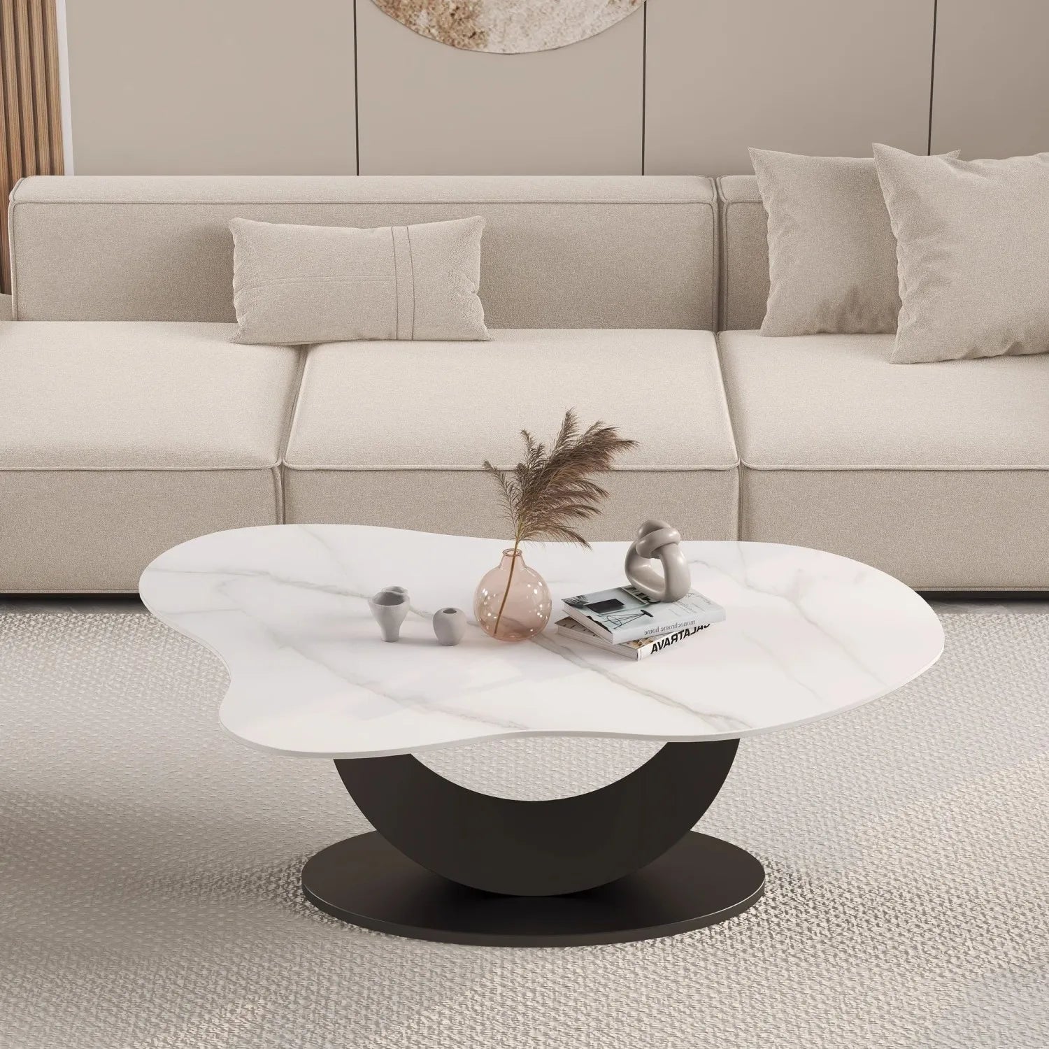 Accept Customization Fabric Cloud Rock Tea Table Cream Living Room Home Modern Simple Tea Table House New Table