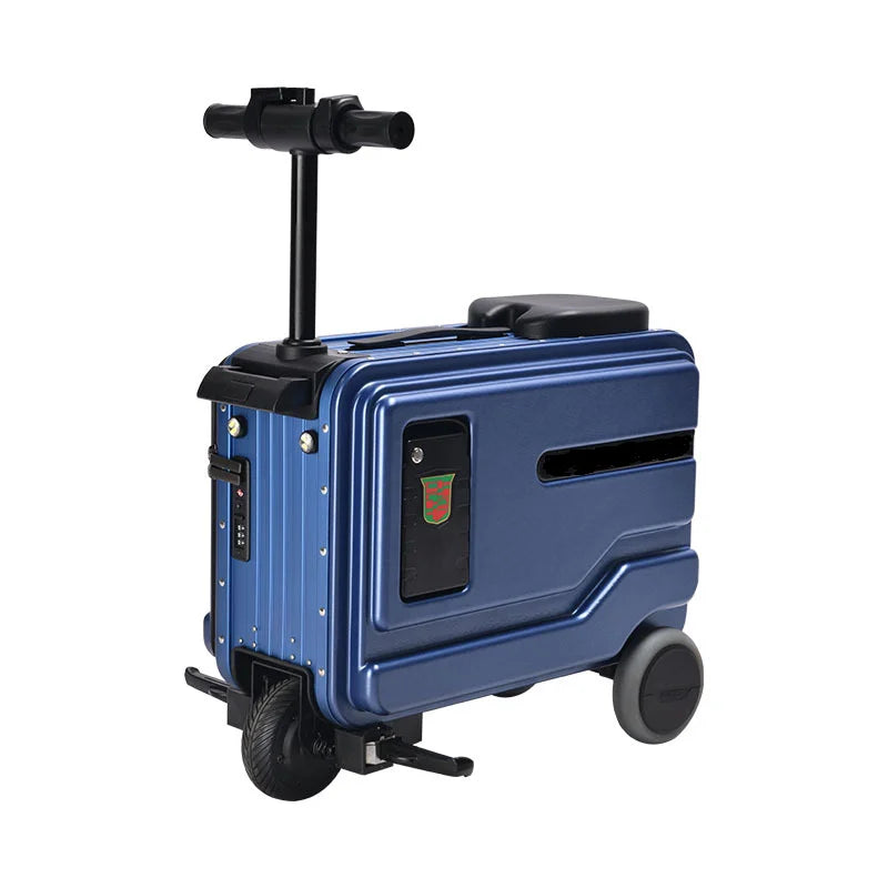 Electric Luggage 20in Aluminum Hard Shell — Midnight Blue | KIMLUD