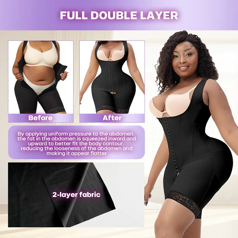 Post Surgery Stage 2 Lipo Lace Butt Lifter Tummy Control Body Girdle Bbl Shapewear Wholesale Fajas Colombianas Postparto 3 En 1
