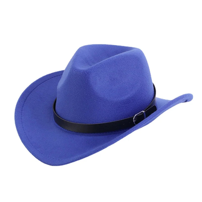 Felt Fedora Hat Unisex Jazz-Influenced Winter Classic City Street Style — Black | KIMLUD