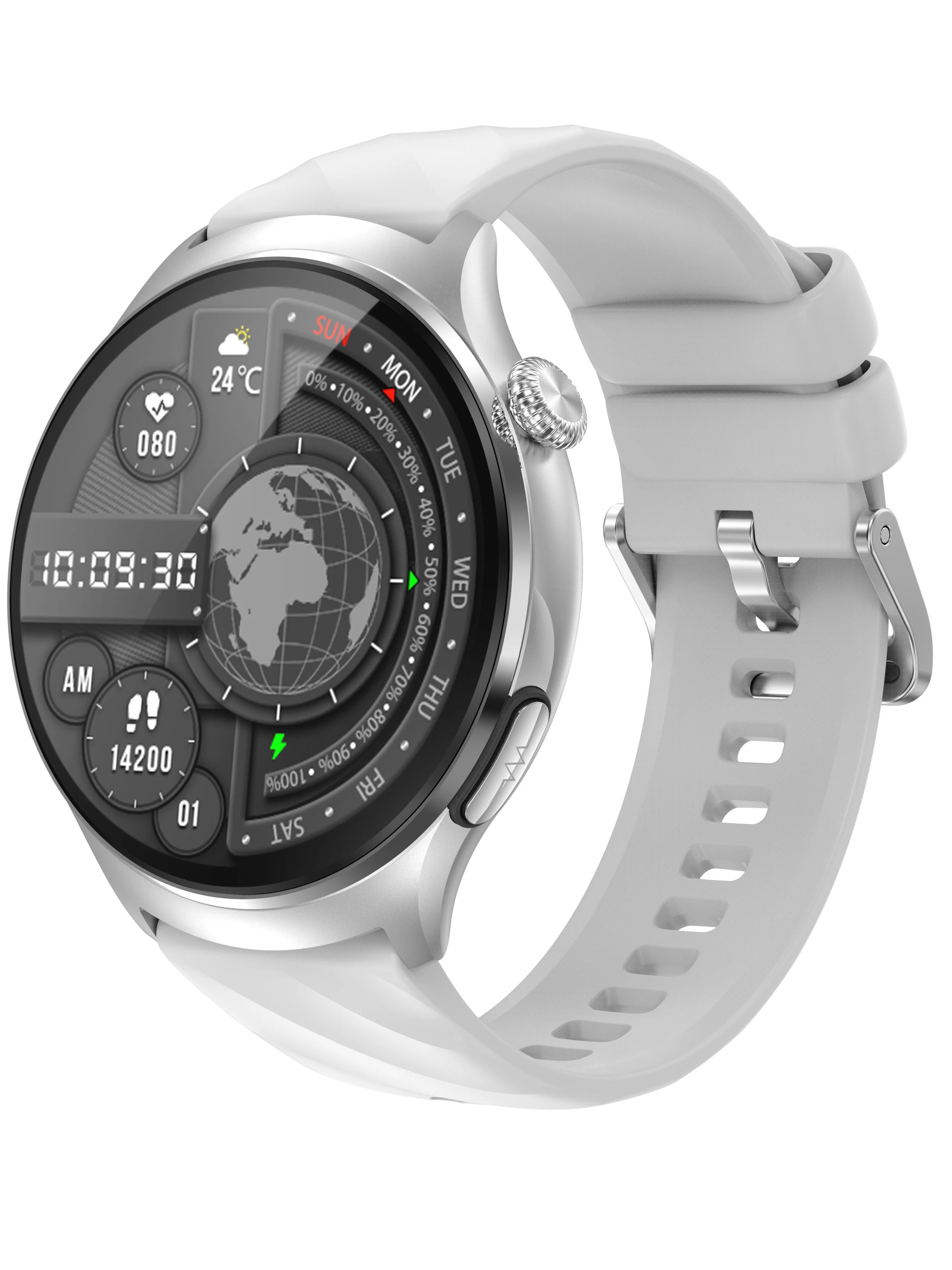 VALDUS ECG Health Smart Watch AMOLED Screen Support Smart Voice Assistant Body Temperature Monitoring NFC VE62 PRO Smartwatch