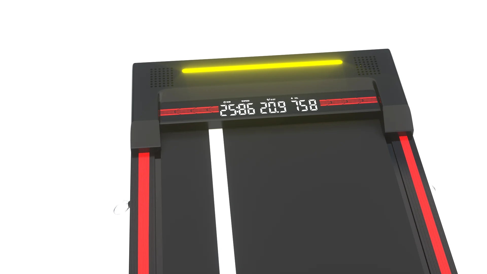 Steel Walking Pad Treadmill LED Display, Manual Incline — Matte Black | KIMLUD