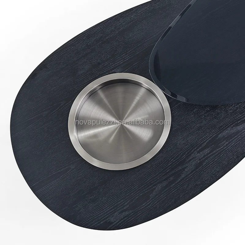 Modern Minimalist Luxury Marble Coffee Table for Home Oval Living Room Furniture Stone Material for Home Use