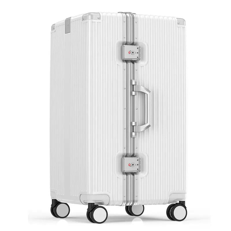 Super Large Carry on Luggage Aluminum Frame Rolling Suitcase PC Hard Sided Luggage With Spinner Wheels for Travel