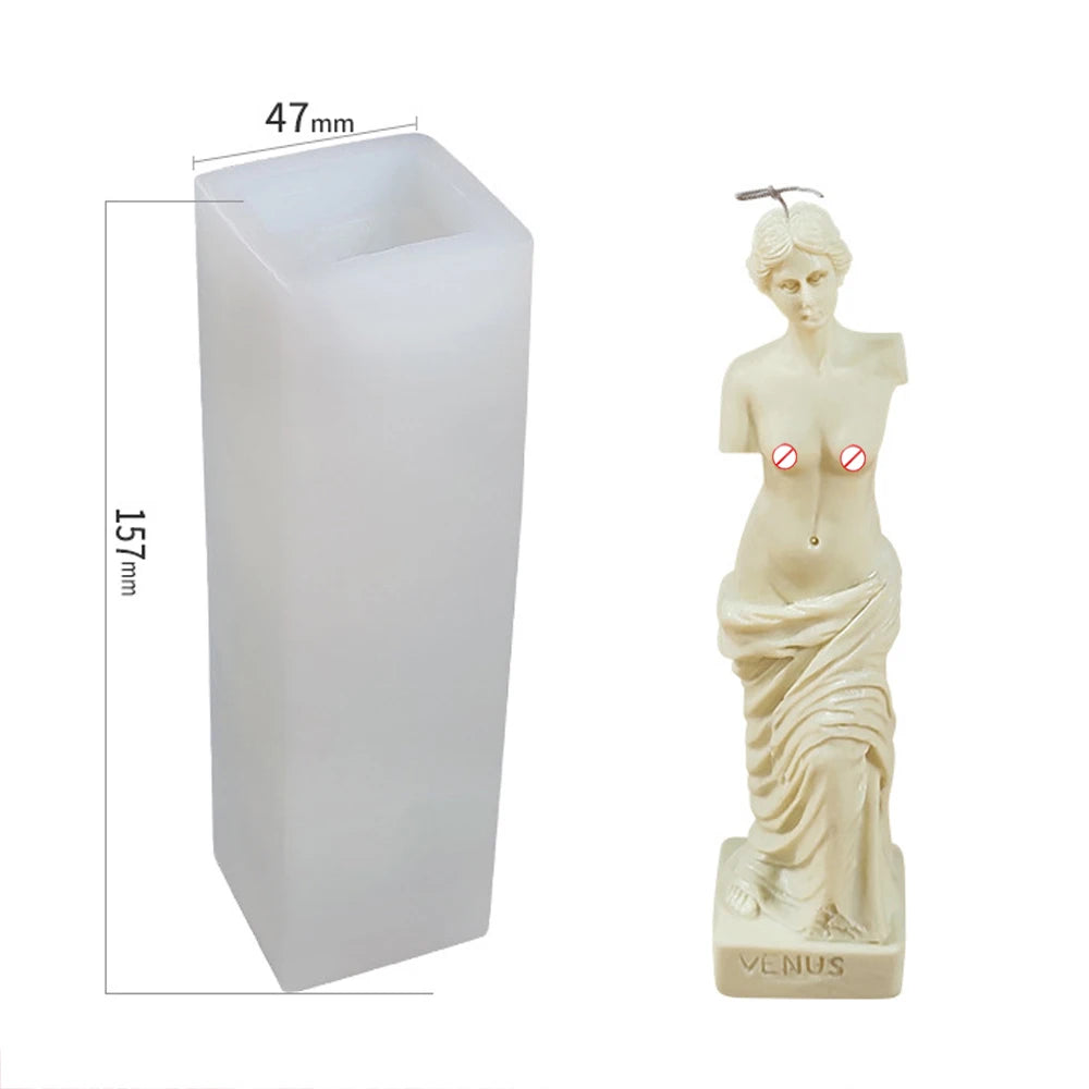 KIMLUD, 3D Body Silicone Candle Mold DIY Creative Men Women Human Plaster Epoxy Resin Aromath Soap Molds Art Craft Home Decoration, KIMLUD Womens Clothes