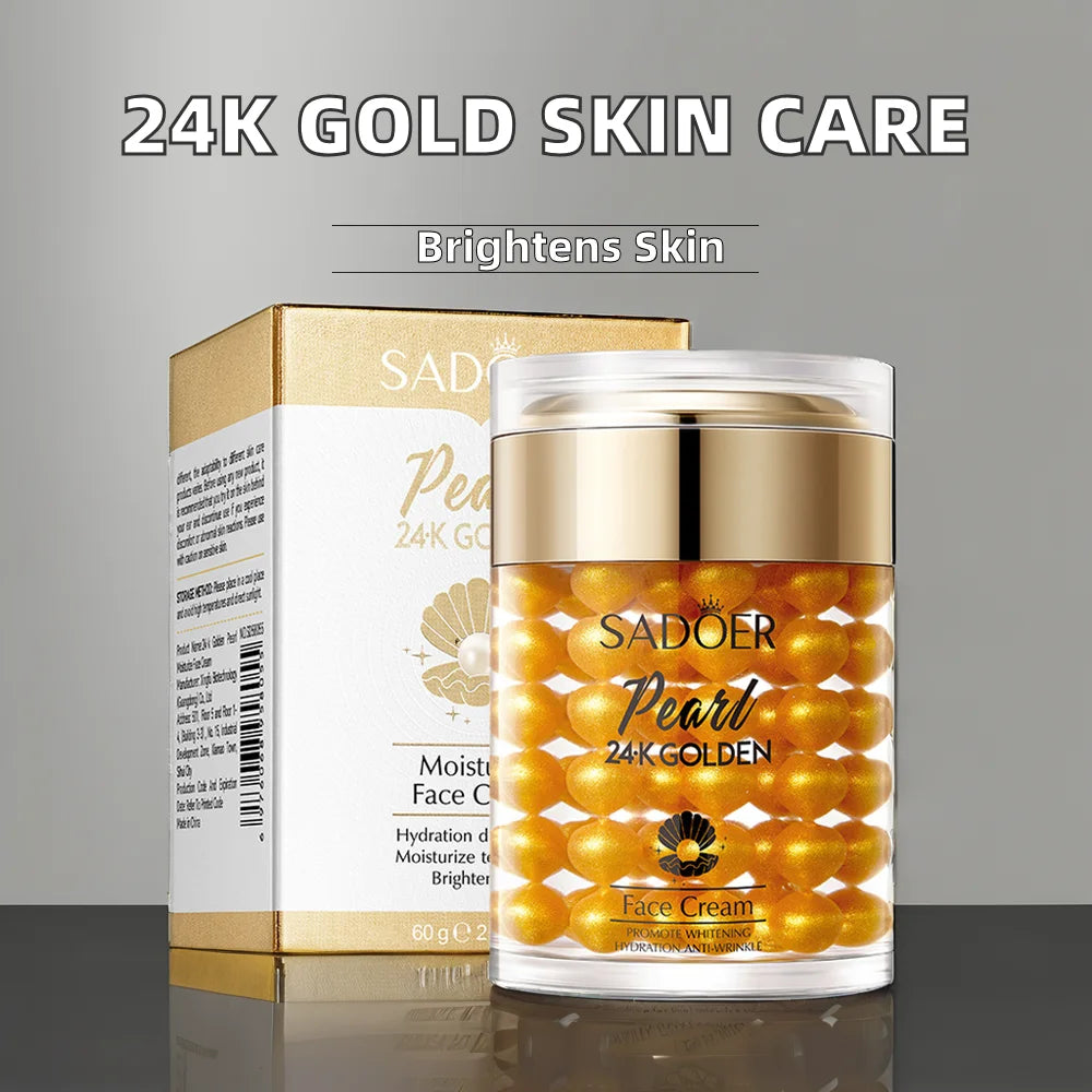 24K Golden Pearl Cream Collagen Essence — Gold | KIMLUD